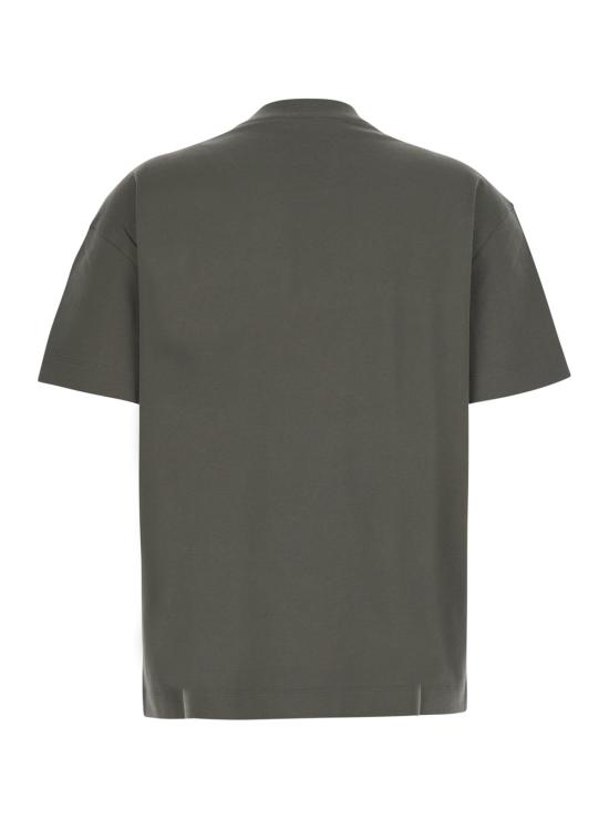 26FW 브루넬로 쿠치넬리 샤이니 탭 코튼 저지 티셔츠 M0T81EC710C983 Green - BRUNELLO CUCINELLI