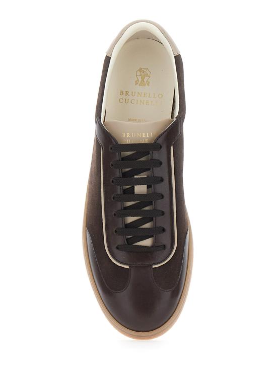 26FW 브루넬로 쿠치넬리 스니커즈 MZULDGJ336CXY42 Brown - BRUNELLO CUCINELLI