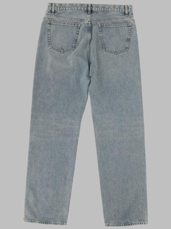  마르지엘라 데님 팬츠 메종  테이프 장식 스트레이트 레그 데님 코튼 데님 진 - MAISON MARGIELA
