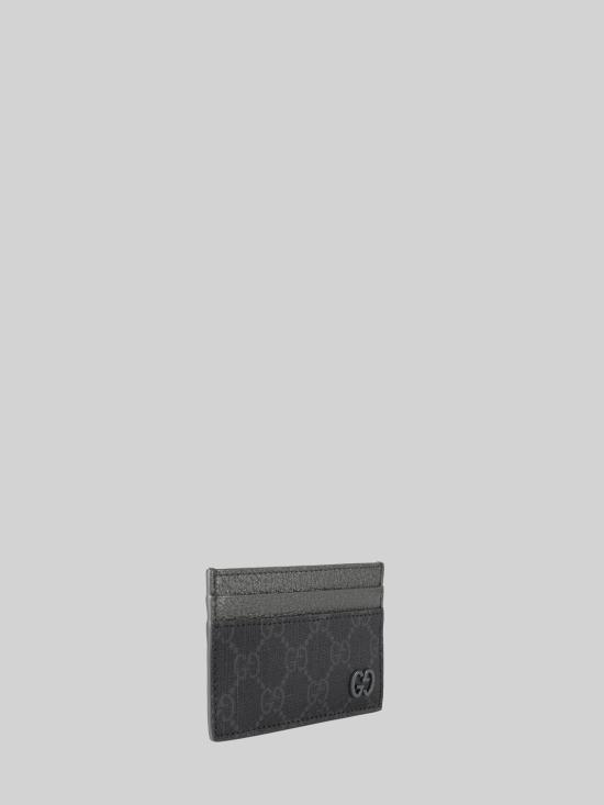 26FW 구찌 바이컬러 GG 카드 케이스 768248 BLACK - GUCCI
