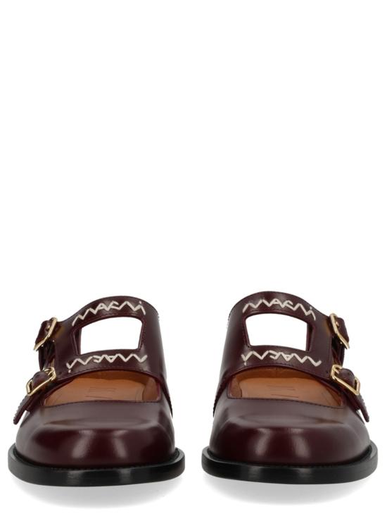  마르니 로퍼 Marni 모카신 사보 밤비 3.0 송아지 가죽  보르도 - MARNI