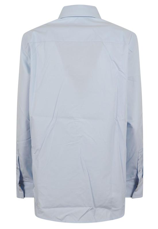 26FW 버버리 레귤러핏 코튼 포플린 포멀 셔츠 8123704 Blue - BURBERRY