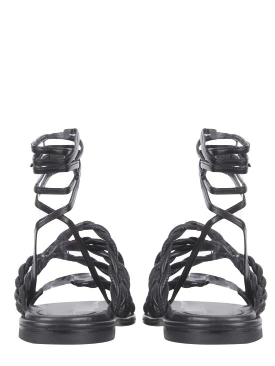  스튜어트 와이츠먼 슈즈 칼립소 샌들 (슬레이브 레이스 포함) 블랙 - STUART WEITZMAN
