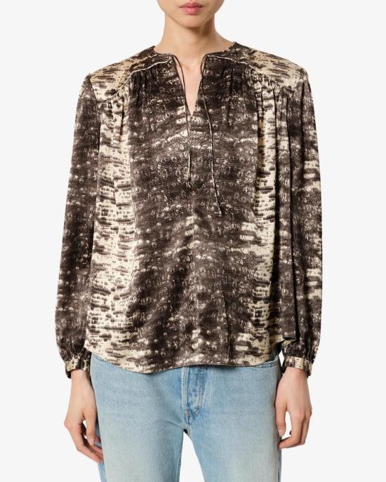 26FW 이자벨마랑 블라우스 HT0990FA D4J12I90BE BEIGE - ISABEL MARANT