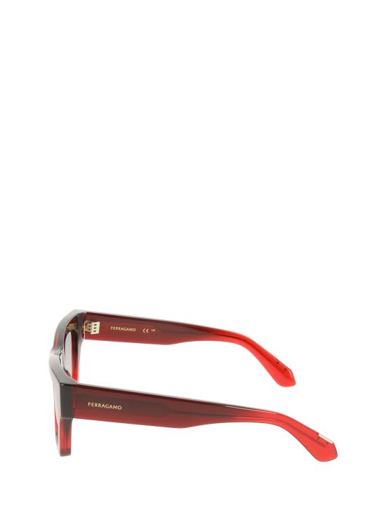 26FW 살바토레 페라가모 선글라스 SF2105S 615 TRANSPARENT DARK RED GRADIENT - SALVATORE FERRAGAMO