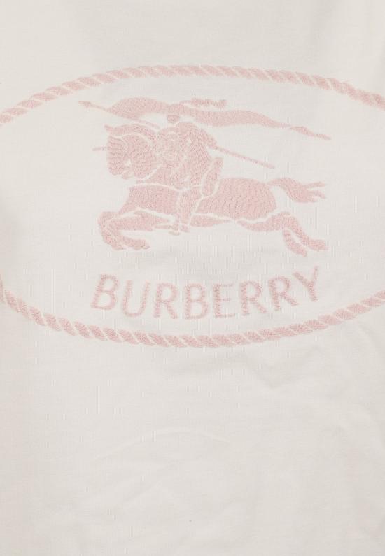 26FW 버버리 나이트 스탬프 코튼 티셔츠 8123347 White - BURBERRY