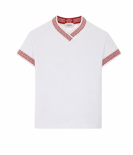 26FW 베르사체 반팔 티셔츠 1025427 1A187121W000 WHITE