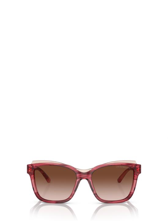26FW 엠포리오 아르마니 선글라스 EA4209 605713 SHINY BORDEAUX TOP LIGHT BROWN
