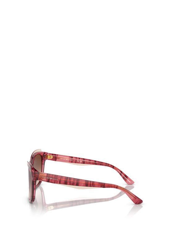 26FW 엠포리오 아르마니 선글라스 EA4209 605713 SHINY BORDEAUX TOP LIGHT BROWN - EMPORIO ARMANI