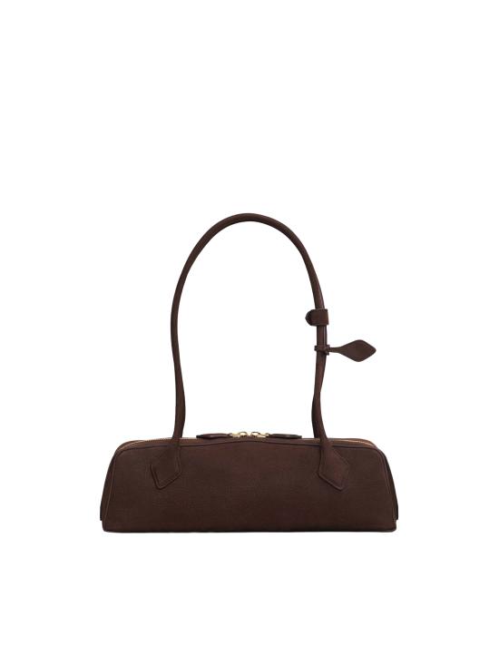 26FW 알라이아 르 테켈 미디움 레더 숄더백 AA1S06033CA214 741 BROWN GOLD - ALAIA