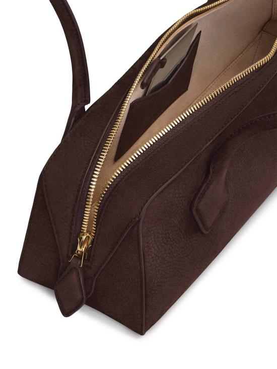 26FW 알라이아 르 테켈 미디움 레더 숄더백 AA1S06033CA214 741 BROWN GOLD - ALAIA