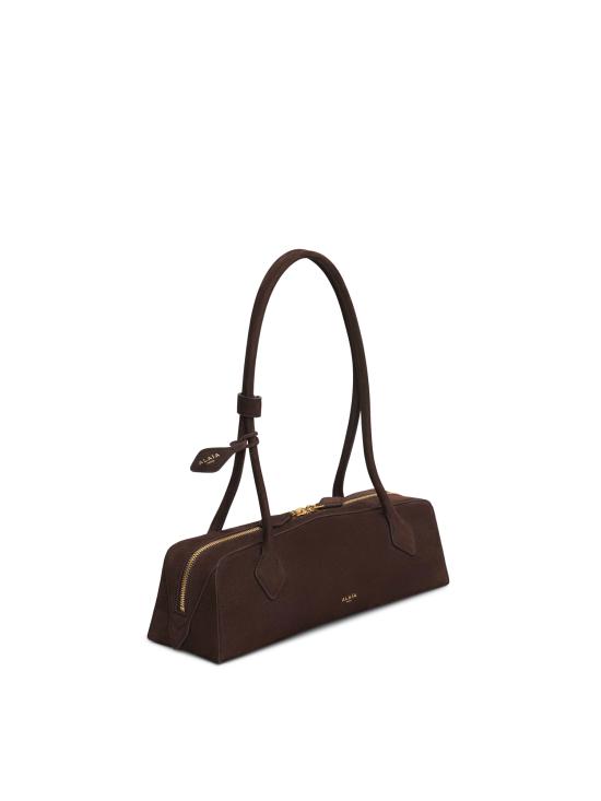 26FW 알라이아 르 테켈 미디움 레더 숄더백 AA1S06033CA214 741 BROWN GOLD - ALAIA