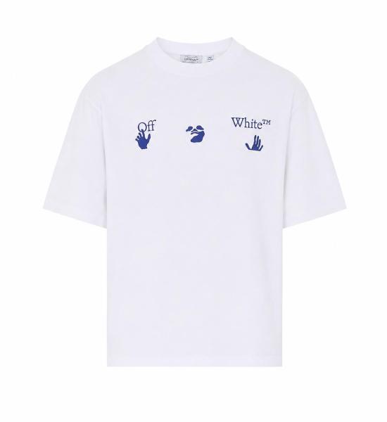 26FW 오프화이트 반팔 티셔츠 OMAA120F26JER018 100 WHITE