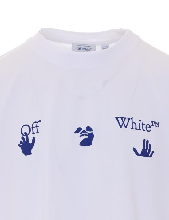 26FW 오프화이트 반팔 티셔츠 OMAA120F26JER018 100 WHITE - OFF WHITE