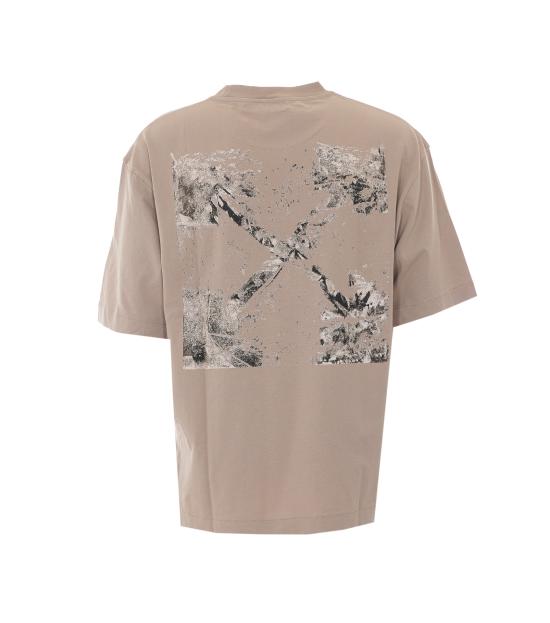 26FW 오프화이트 반팔 티셔츠 OMAA120F26JER00D 031 BEIGE - OFF WHITE