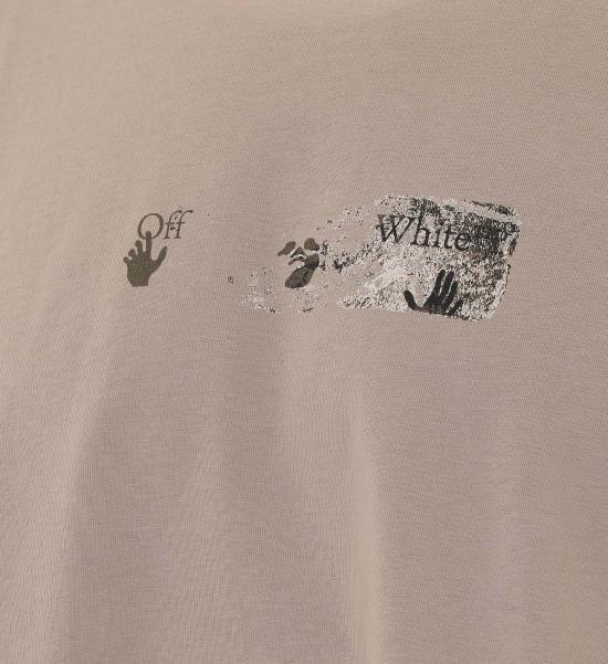 26FW 오프화이트 반팔 티셔츠 OMAA120F26JER00D 031 BEIGE - OFF WHITE