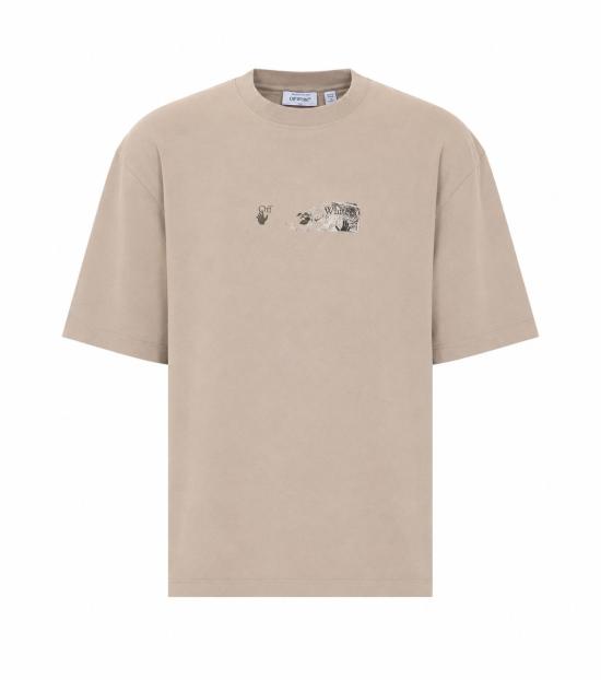 26FW 오프화이트 반팔 티셔츠 OMAA120F26JER00D 031 BEIGE