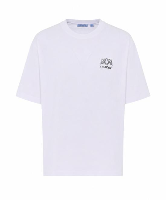 26FW 오프화이트 반팔 티셔츠 OMAA120F26JER01E 100 WHITE