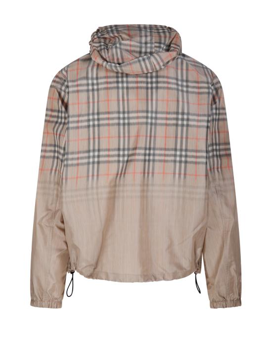 26SS 버버리 그라디언트 체크 후드 자켓 8118831 B9368 SAND IP CHECK - BURBERRY