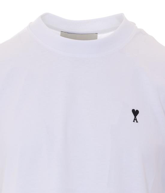 26FW 아미 알렉산드르 마티우시 반팔 티셔츠 HTS346 724100 WHITE - AMI ALEXANDRE MATIUSSI