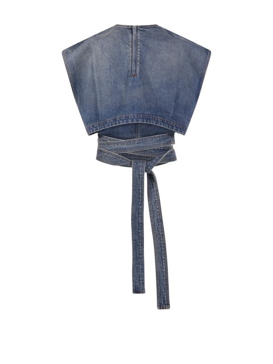 26SS 알라이아 탑 AA9H1482D026C A56 FADED BLUE - ALAIA