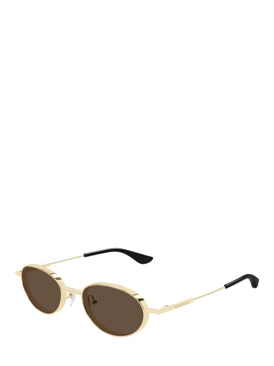 26FW 알렉산더 맥퀸 선글라스 AM0523S 002 GOLD - ALEXANDER MCQUEEN