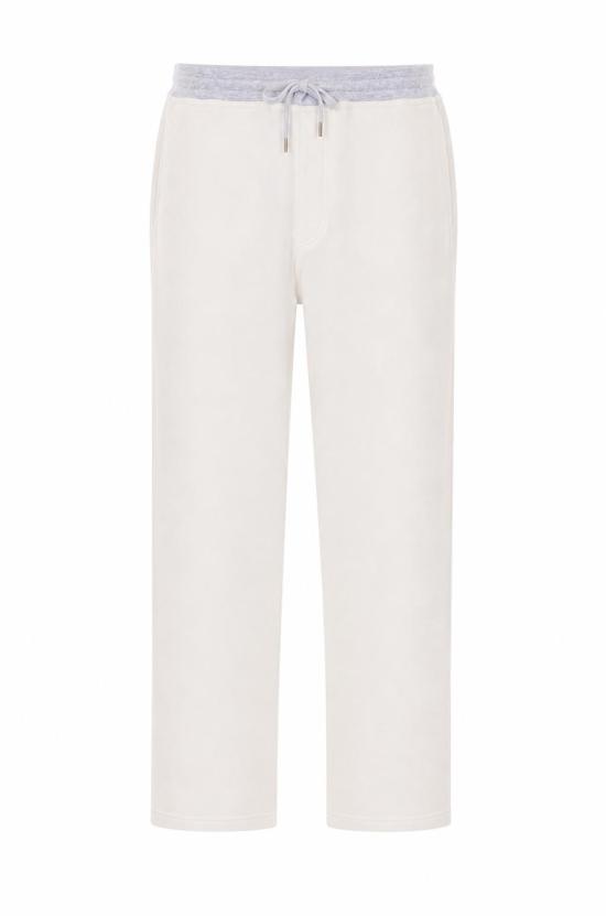 26FW 브루넬로 쿠치넬리 스트레이트 팬츠 MM8263388G CA819 WHITE