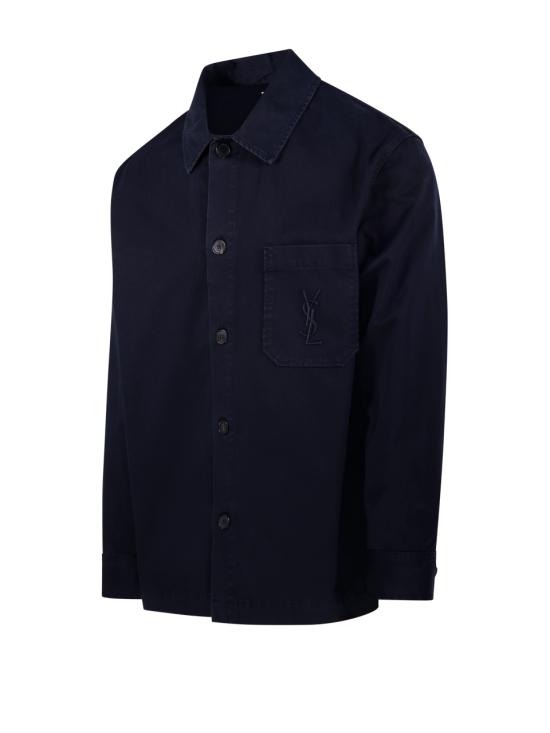 26SS 생로랑 코튼 카산드라 오버셔츠 861004 Y04VD 5109 FRENCH NAVY - SAINT LAURENT