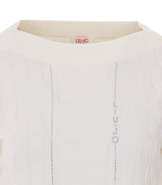 26FW 리우조 스웨터 TF6189MS63L V9382 WHITE - LIU JO