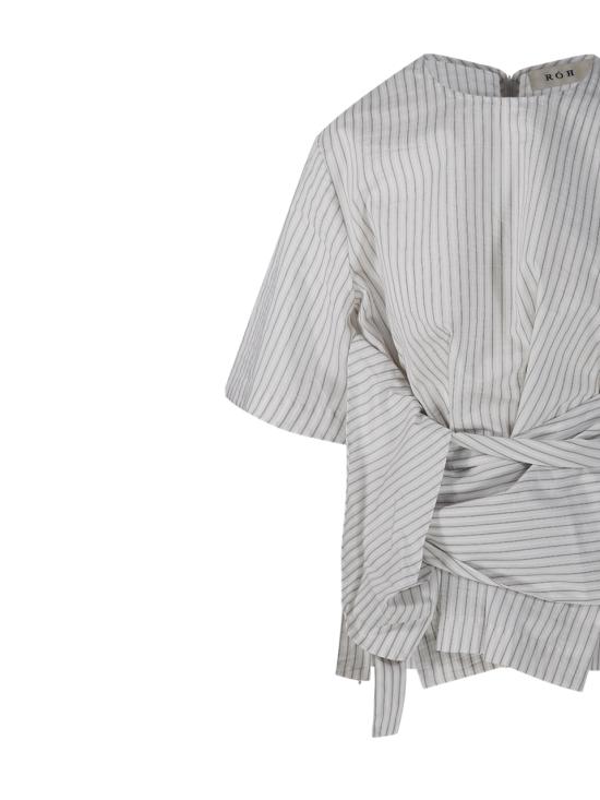 26SS 로에 탑 41920191 132 FINE STRIPE - ROHE