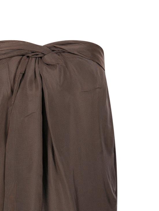 26SS 로에 탑 41932118 249 BROWN MINI CHECK - ROHE