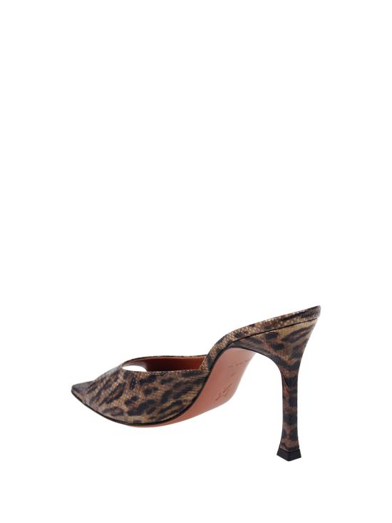 26SS 아미나 무아디 샌들 ALEXA SLIPPER 95 SNAKE LEOPARD - AMINA MUADDI