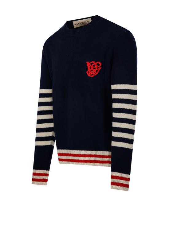 26SS 발렌티노 가라바니 스웨터 8V3KC37GBAT BLB NAVY BURRO - VALENTINO GARAVANI