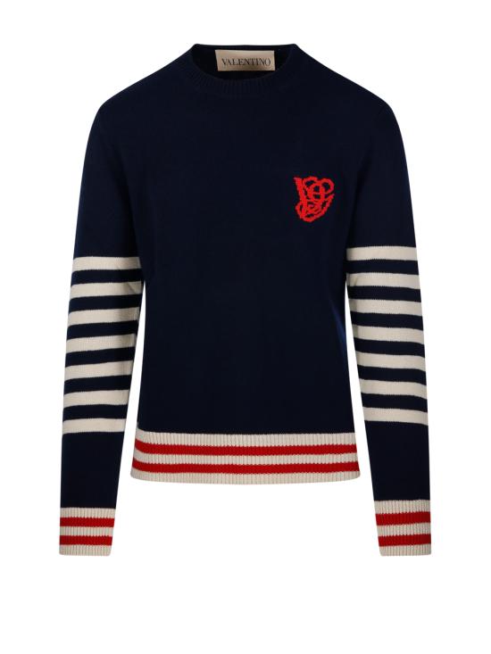 26SS 발렌티노 가라바니 스웨터 8V3KC37GBAT BLB NAVY BURRO