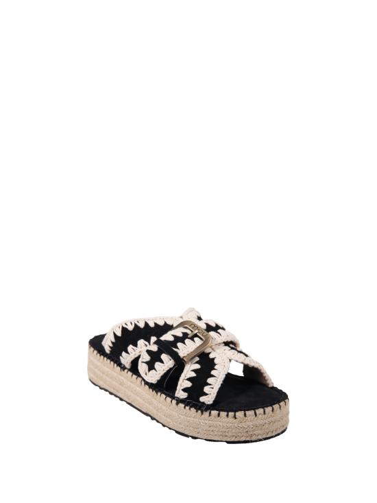 26SS 모우 뮬/슬리퍼 SW641003A BKWHI BLACK WHITE - MOU