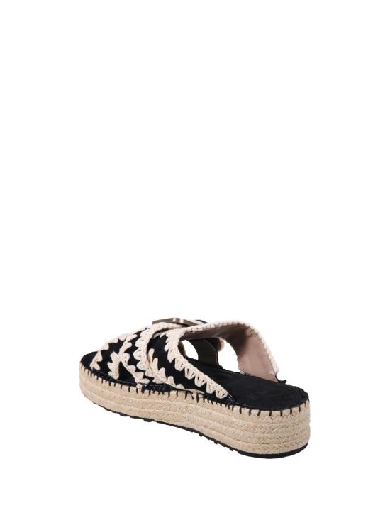 26SS 모우 뮬/슬리퍼 SW641003A BKWHI BLACK WHITE - MOU