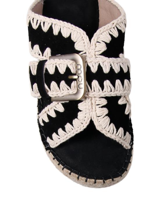 26SS 모우 뮬/슬리퍼 SW641003A BKWHI BLACK WHITE - MOU