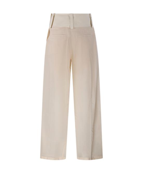 26SS 스포트막스 스트레이트 팬츠 2612131033600 001 ECRU - SPORTMAX