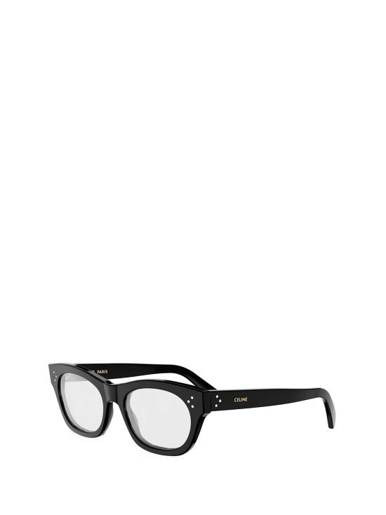 26FW 셀린느 3 도츠 아세테이트 안경테 CL50166I 001 BLACK - CELINE