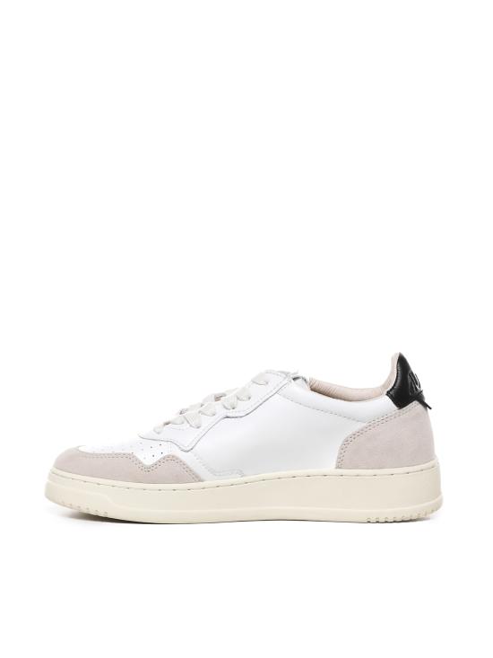 26FW 오트리 메달리스트 로우 스니커즈 AULM LS21 WHITE BLACK - AUTRY