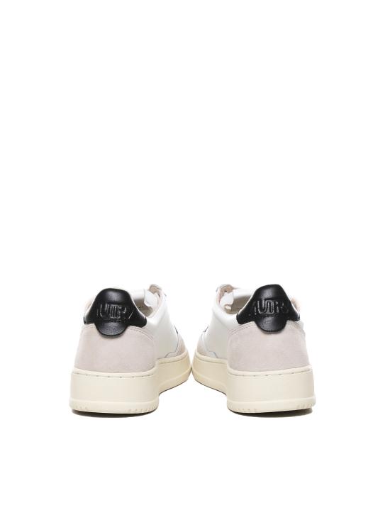 26FW 오트리 메달리스트 로우 스니커즈 AULM LS21 WHITE BLACK - AUTRY