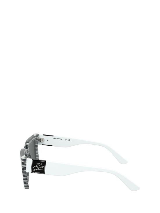 26FW 칼라거펠트 선글라스 KL6182S 008 STRIPED BLACK - KARL LAGERFELD
