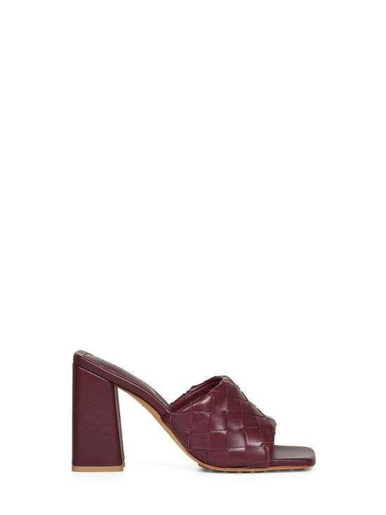  보테가베네타 뮬/슬리퍼 Bottega Veneta 인트레치아토 가죽 파르코 뮬 보르도