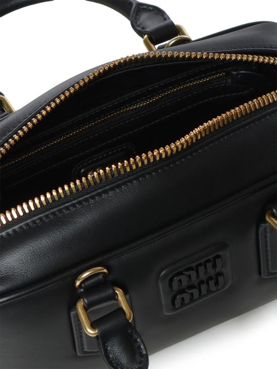 26FW 미우미우 아르카디 로고 토트백 5BB142 ACR3F0002 BLACK - MIU MIU
