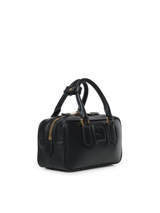 26FW 미우미우 아르카디 로고 토트백 5BB142 ACR3F0002 BLACK - MIU MIU
