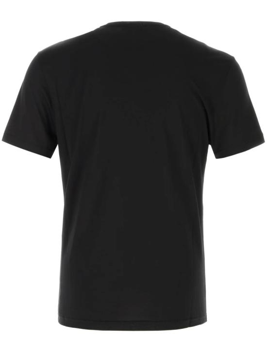 26FW 구찌 실크 저지 브이넥 티셔츠 866186 XJHVZ Black - GUCCI