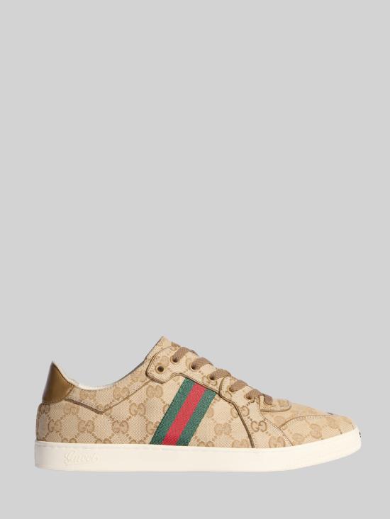 26FW 구찌 스트레치 로우탑 스니커즈 871608 BEIGE