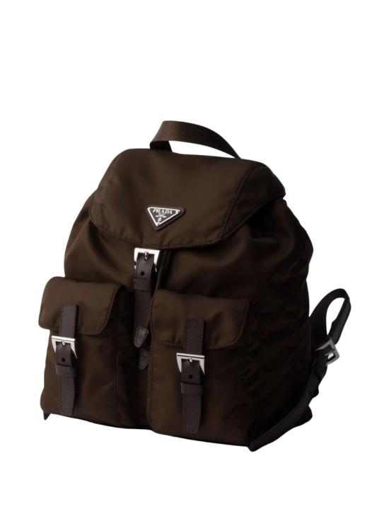 26FW 프라다 리나일론 스몰 백팩 1BZ677 RV44 Brown - PRADA