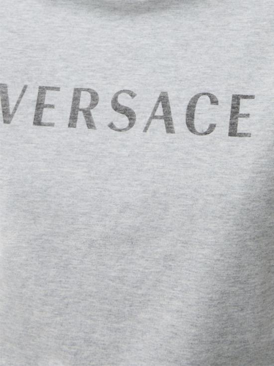 26FW 베르사체 반팔 티셔츠 1026002 1A187322EZ00 LIGHT GREY MEKANGE MAUVE - VERSACE