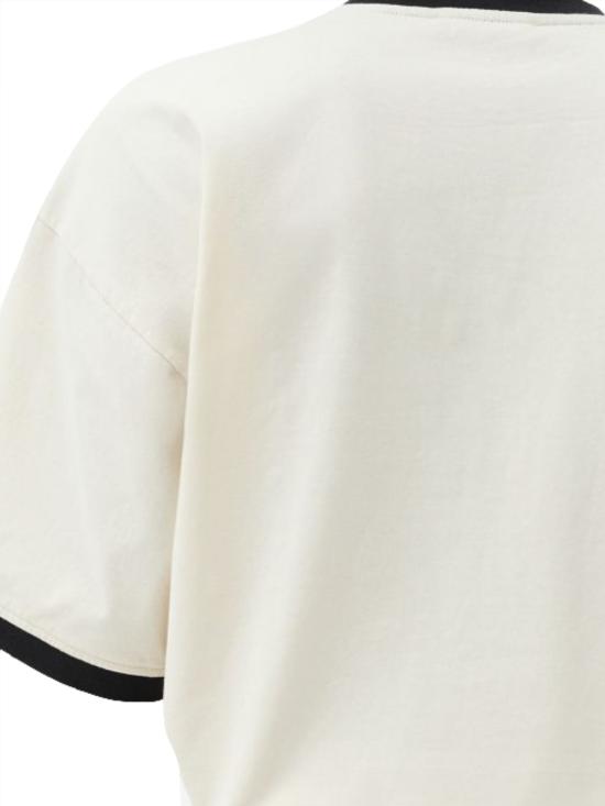 26FW 베르사체 반팔 티셔츠 1026093 1A187351W790 DIRTY WHITE - VERSACE